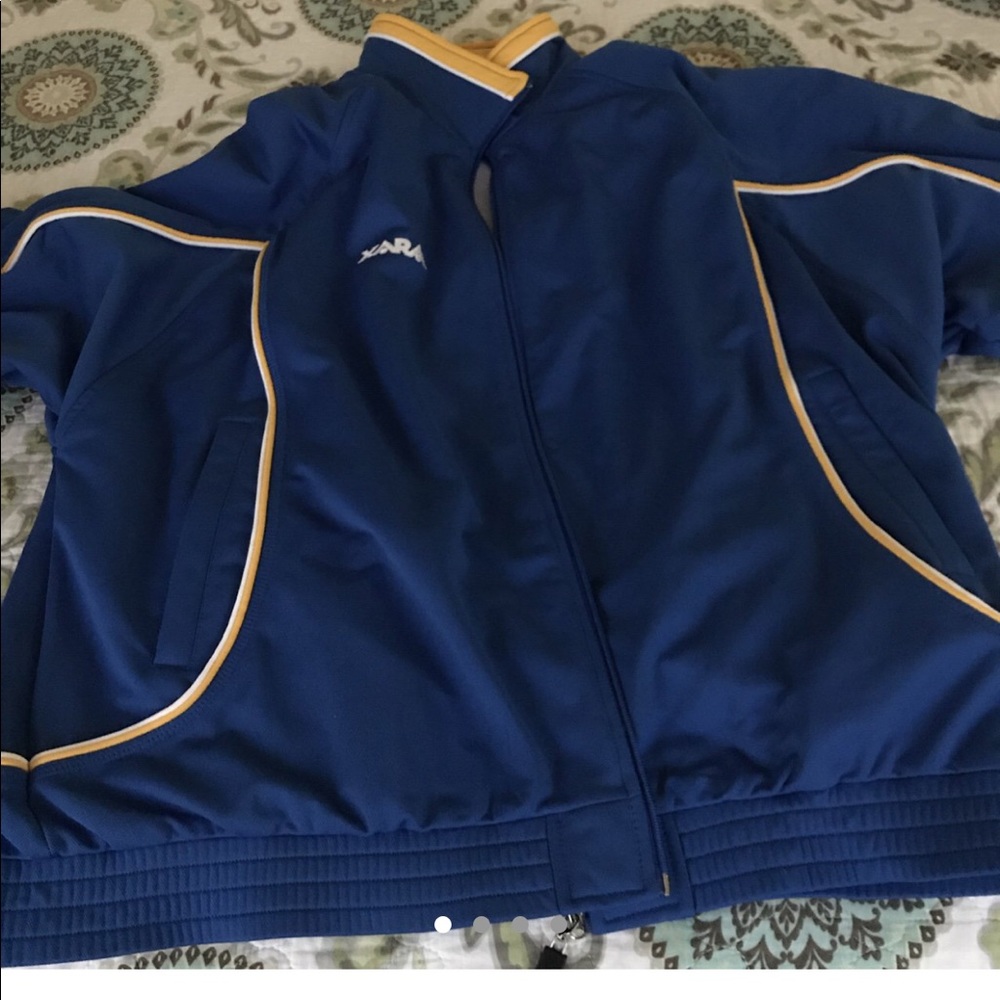 Xara blue and yellow jacket